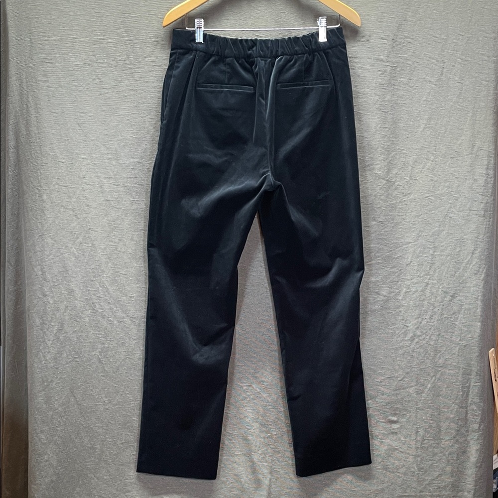 J. Crew collection Elegant velvet Black Straight Leg Pants - Picture 9 of 10